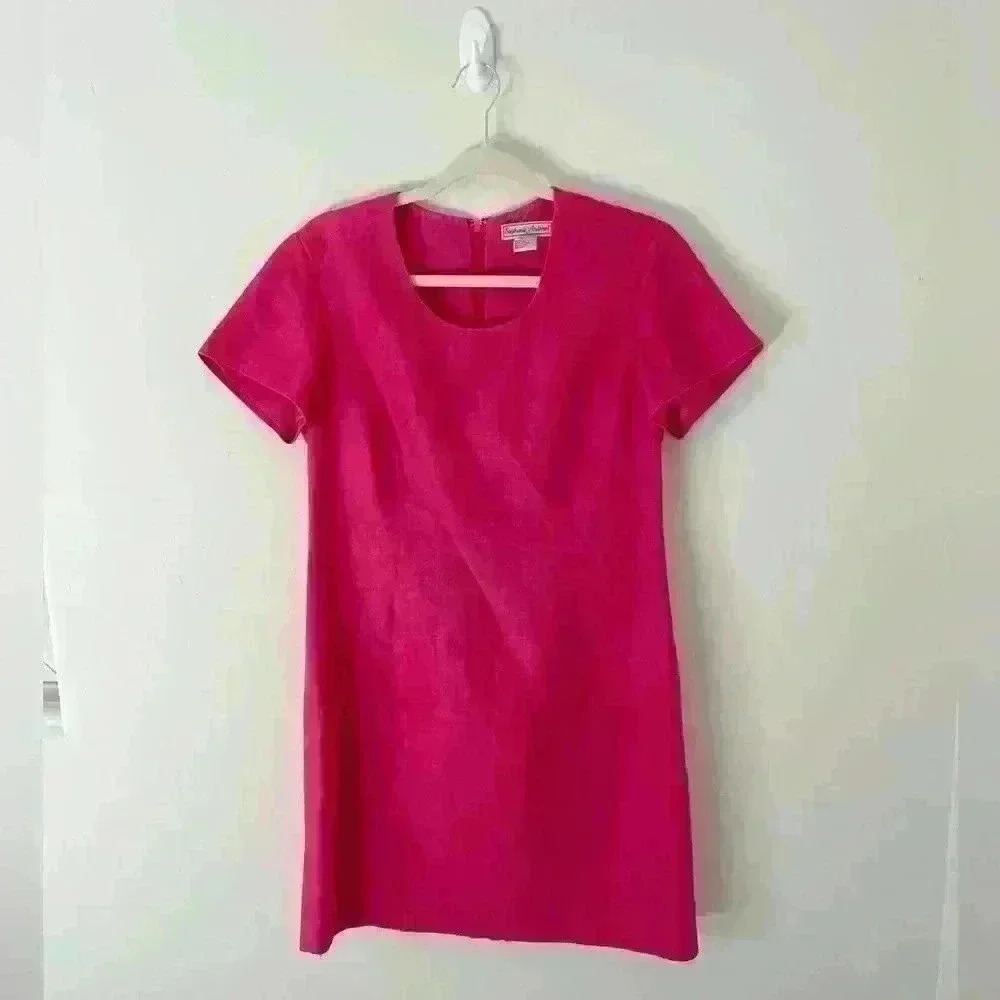 Barbie Pink Linen dress, Stephanie Andrews Barbiecore